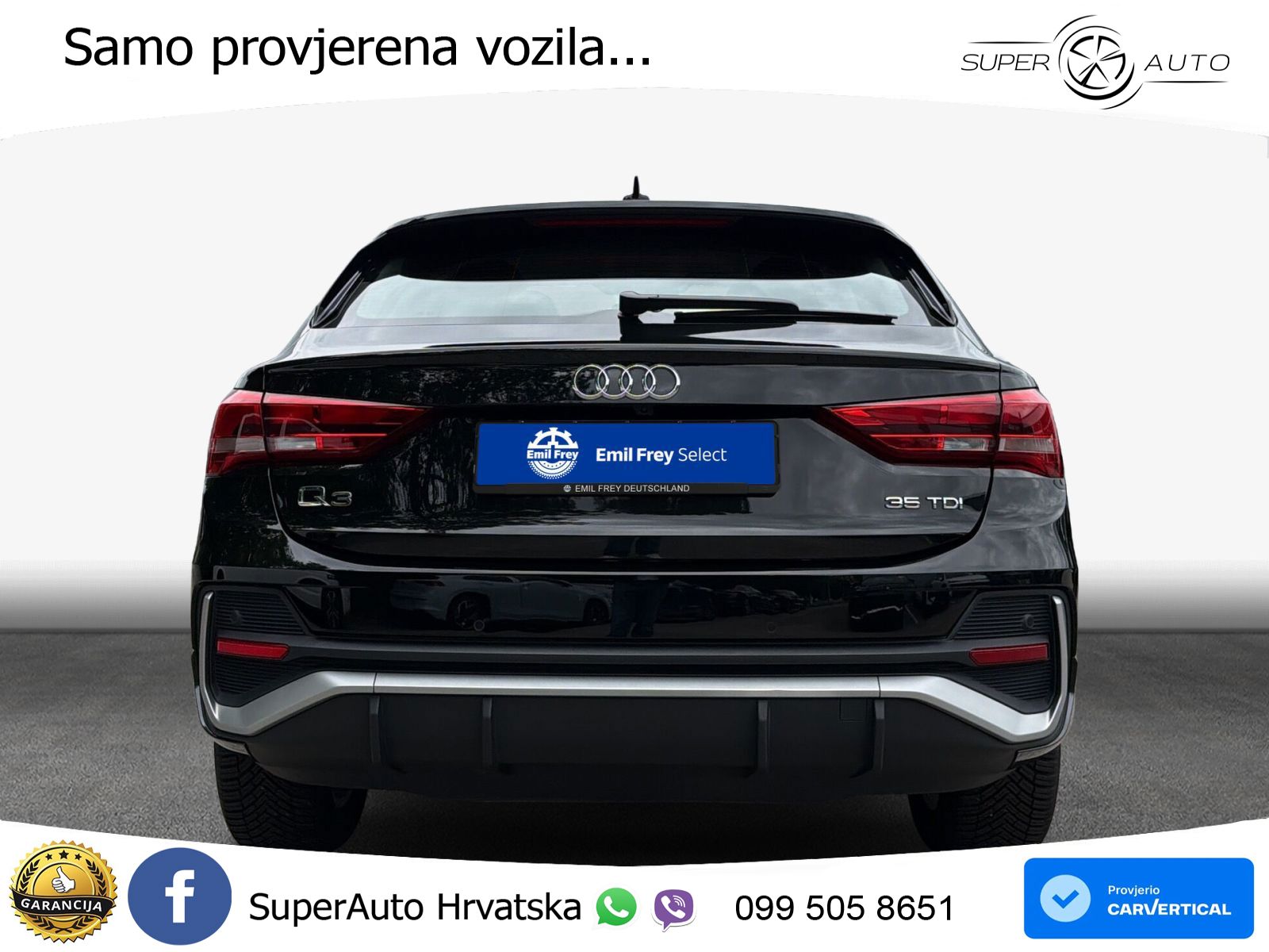 Audi Q3 Sportback 35 TDI (150 KS) S tronic S line LED+GR SJED+ACC