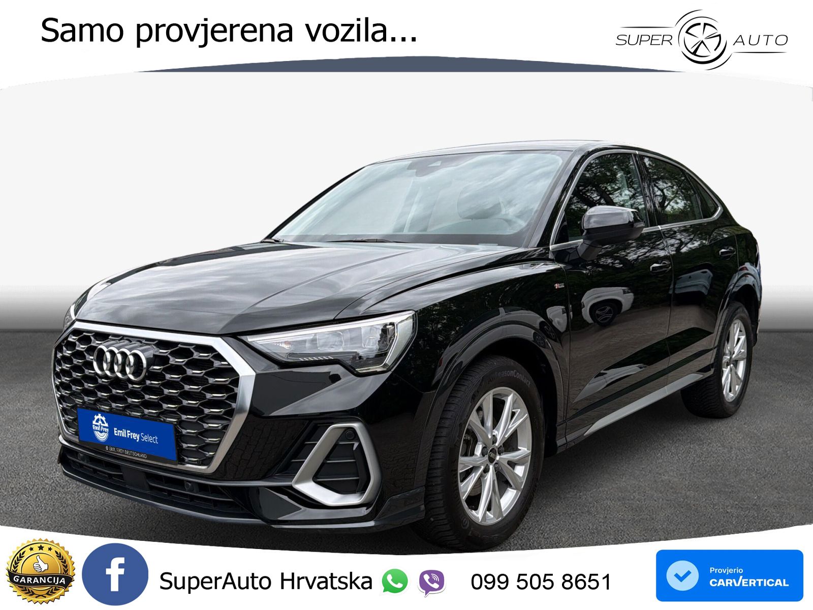 Audi Q3 Sportback 35 TDI (150 KS) S tronic S line LED+GR SJED+ACC
