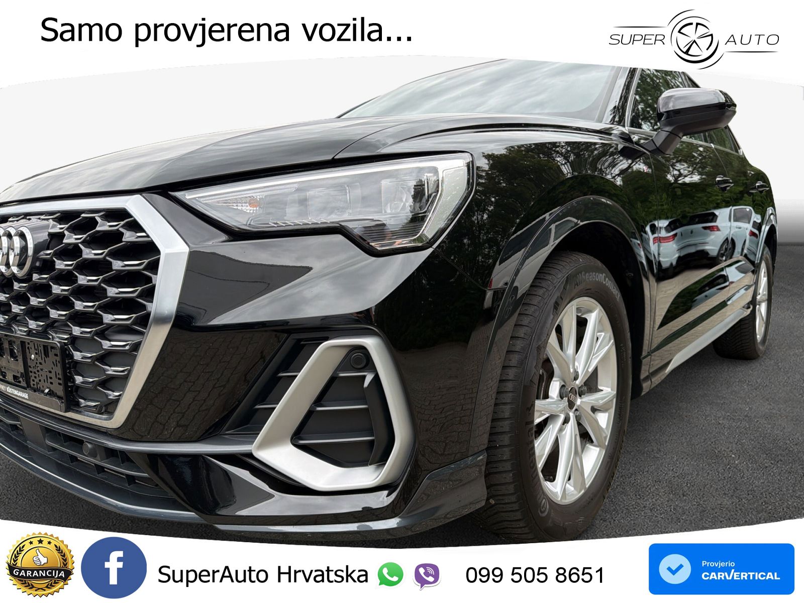 Audi Q3 Sportback 35 TDI (150 KS) S tronic S line LED+GR SJED+ACC