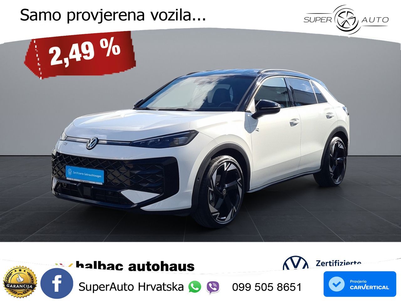 Volkswagen T-Roc 1.5 eTSI (150 KS)  DSG R-Line LED+GR SJED+ACC