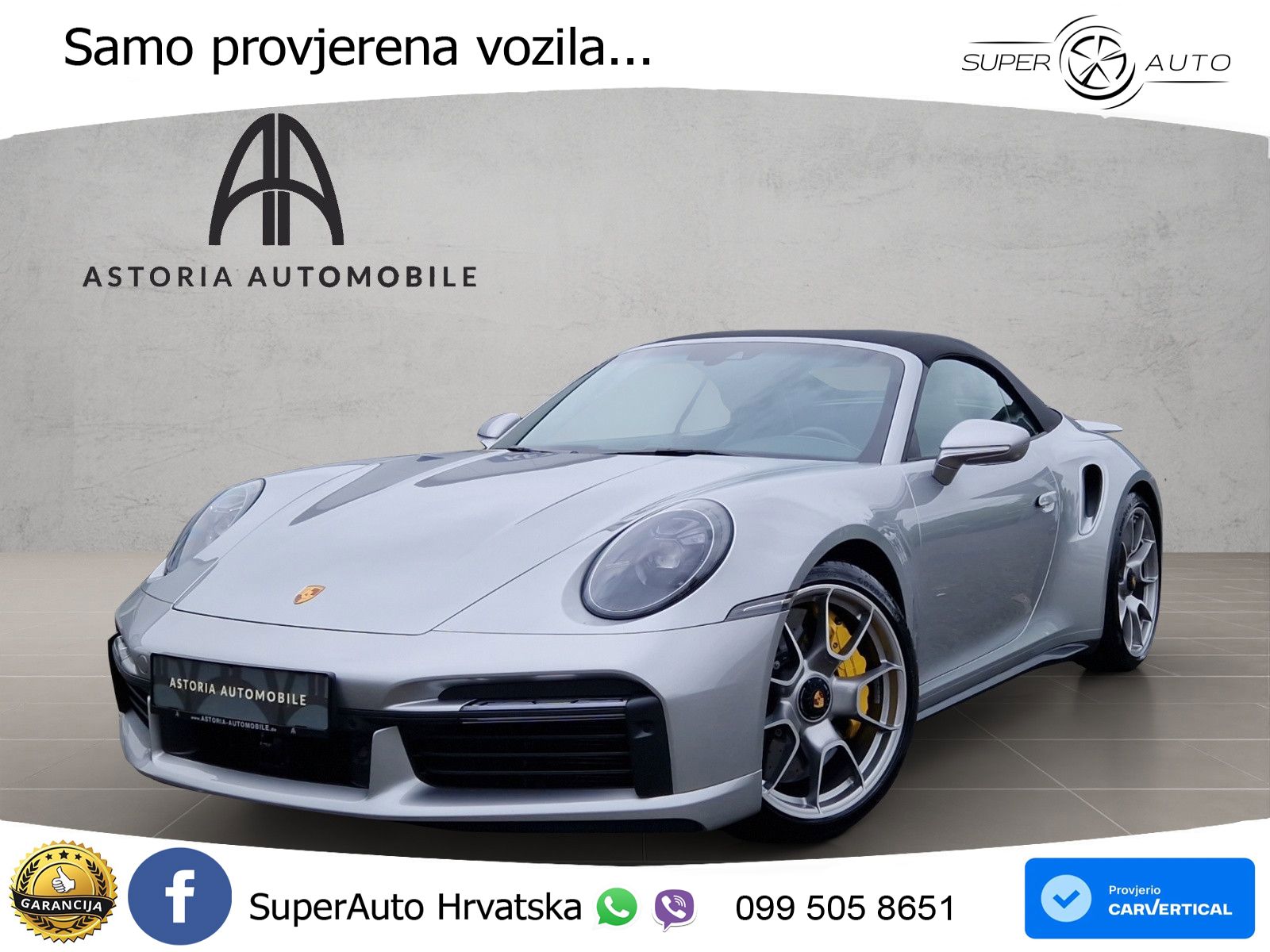 Porsche 911 Turbo S Cabriolet 3.8 (650 KS) PDK ZRAČNI+ACC+GR SJED+KAM