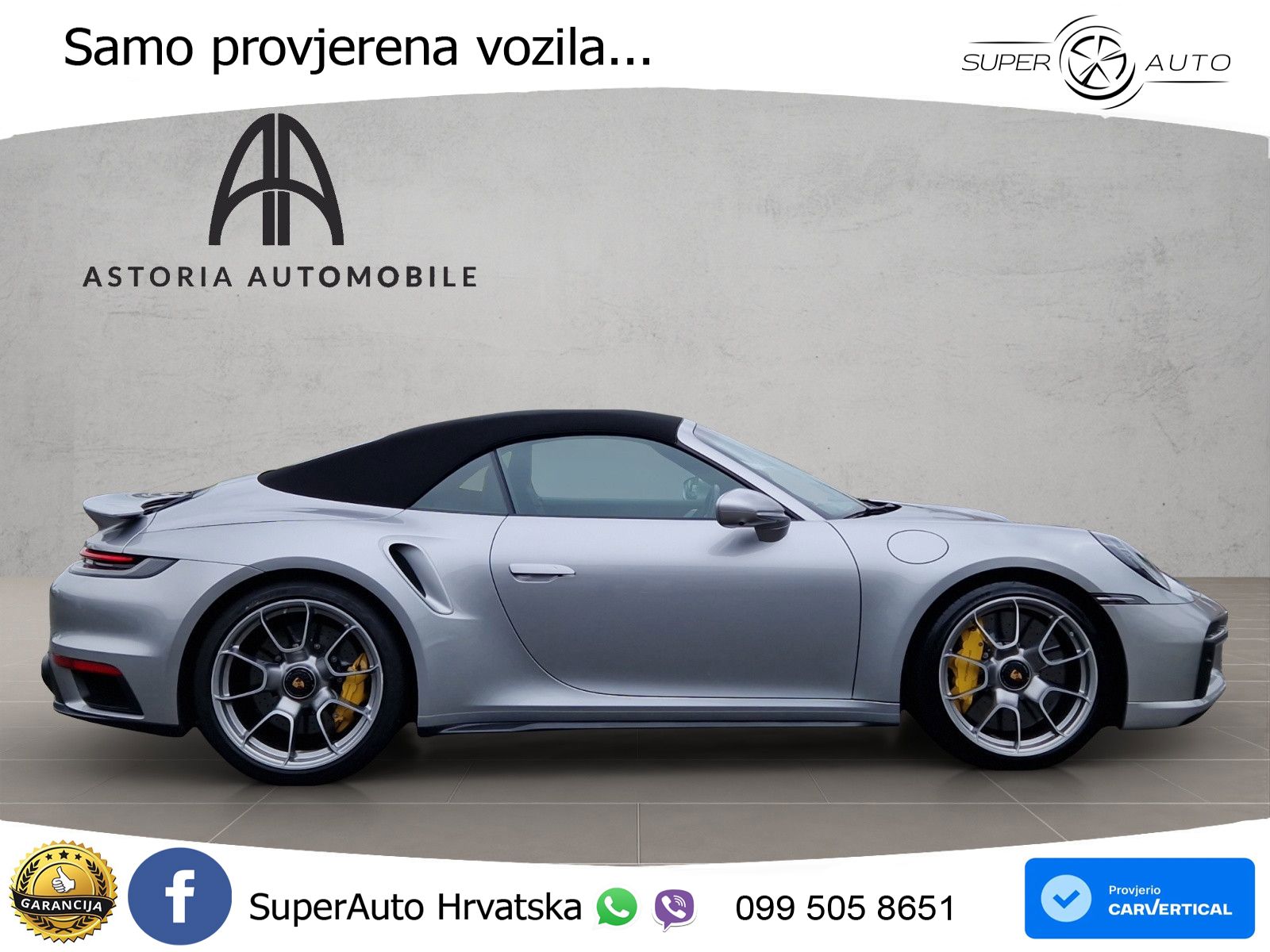 Porsche 911 Turbo S Cabriolet 3.8 (650 KS) PDK ZRAČNI+ACC+GR SJED+KAM