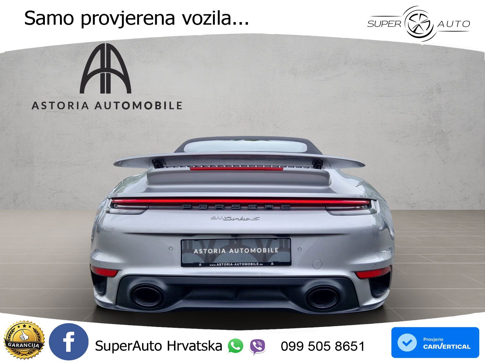 Porsche 911 Turbo S Cabriolet 3.8 (650 KS) PDK ZRAČNI+ACC+GR SJED+KAM