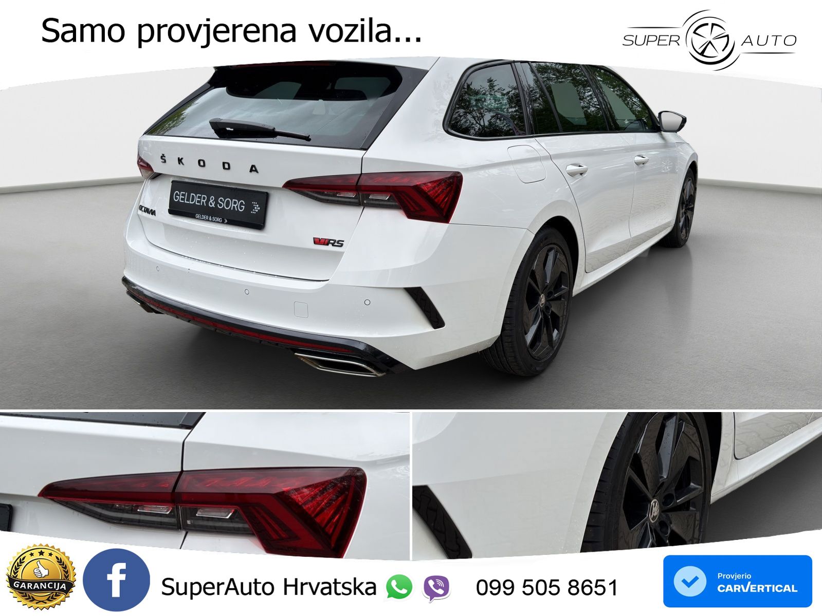 Škoda Octavia Combi RS 2.0 TDI (200 KS) 4x4 DSG LED+GR SJED+ACC