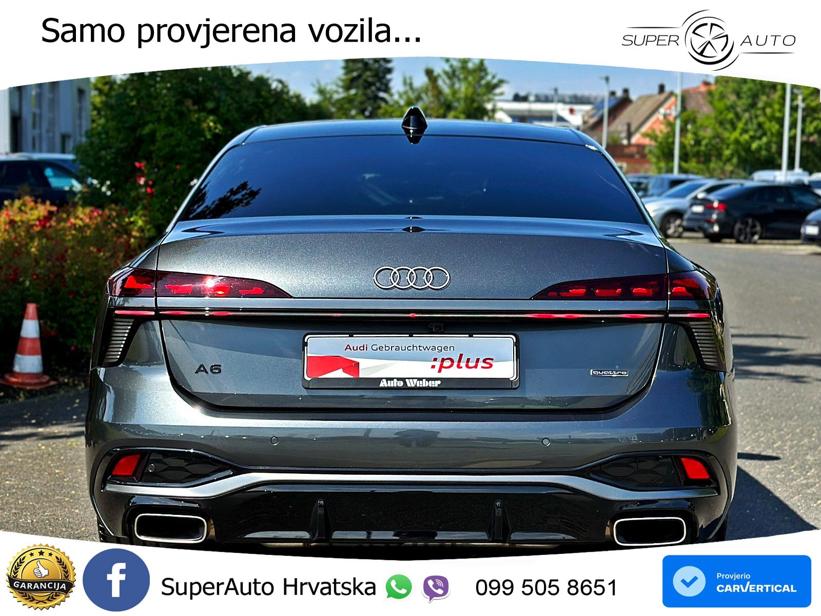 Audi A6 3.0 TFSI V6 (367 KS) quattro S tronic S line LED+GR SJED+ACC