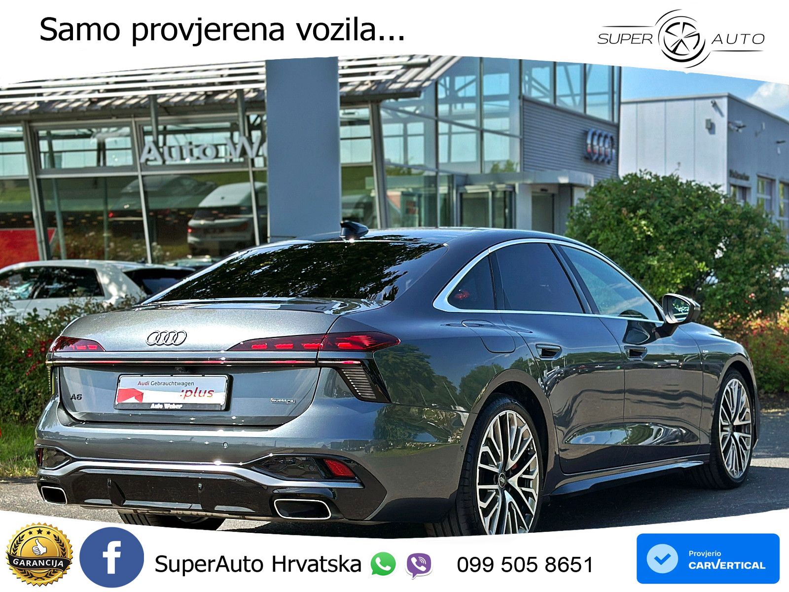 Audi A6 3.0 TFSI V6 (367 KS) quattro S tronic S line LED+GR SJED+ACC