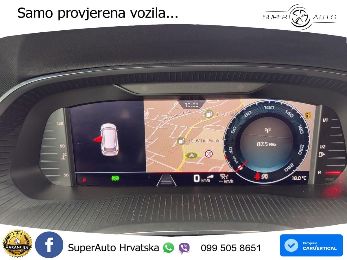 Škoda Octavia Combi RS 2.0 TDI (200 KS) 4x4 DSG LED+GR SJED+ACC