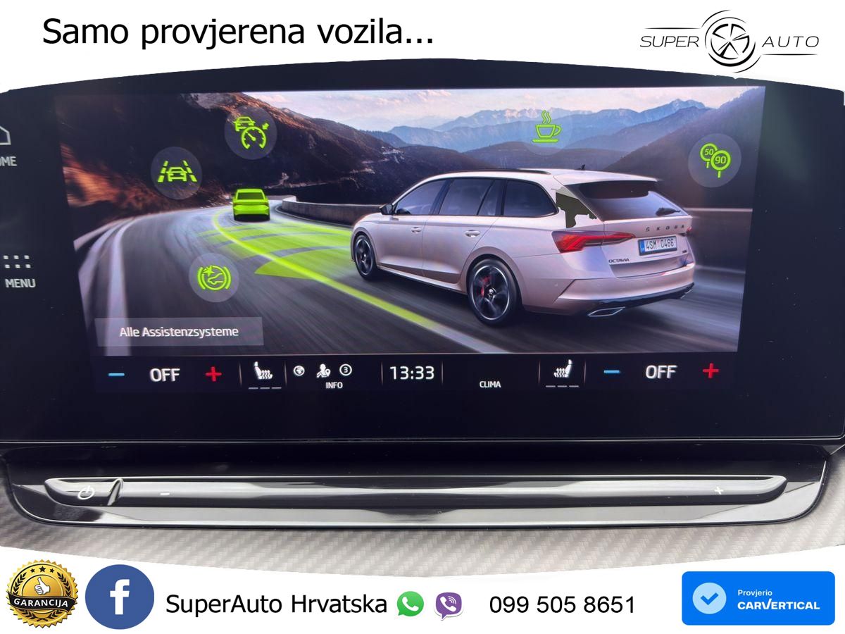 Škoda Octavia Combi RS 2.0 TDI (200 KS) 4x4 DSG LED+GR SJED+ACC