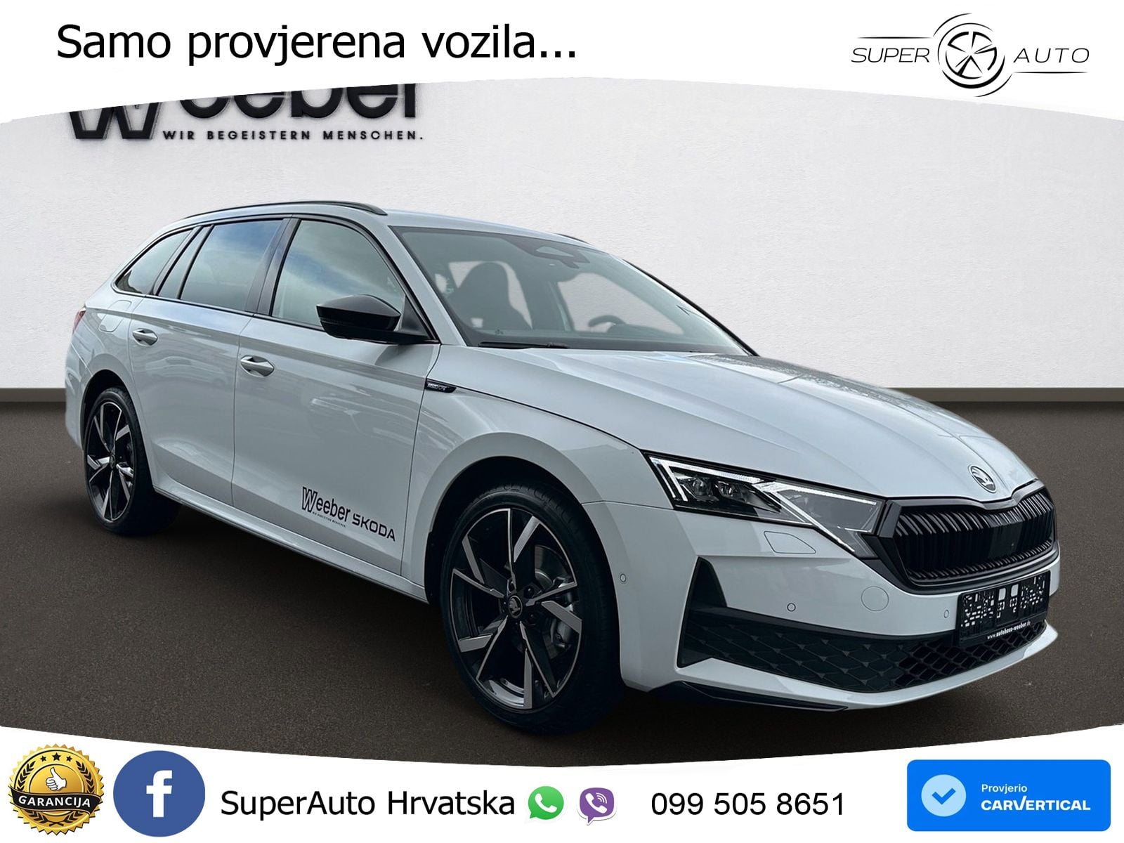Škoda Octavia Combi 2.0 TSI (204 KS) 4x4 DSG SportLine LED+GR SJED+ACC