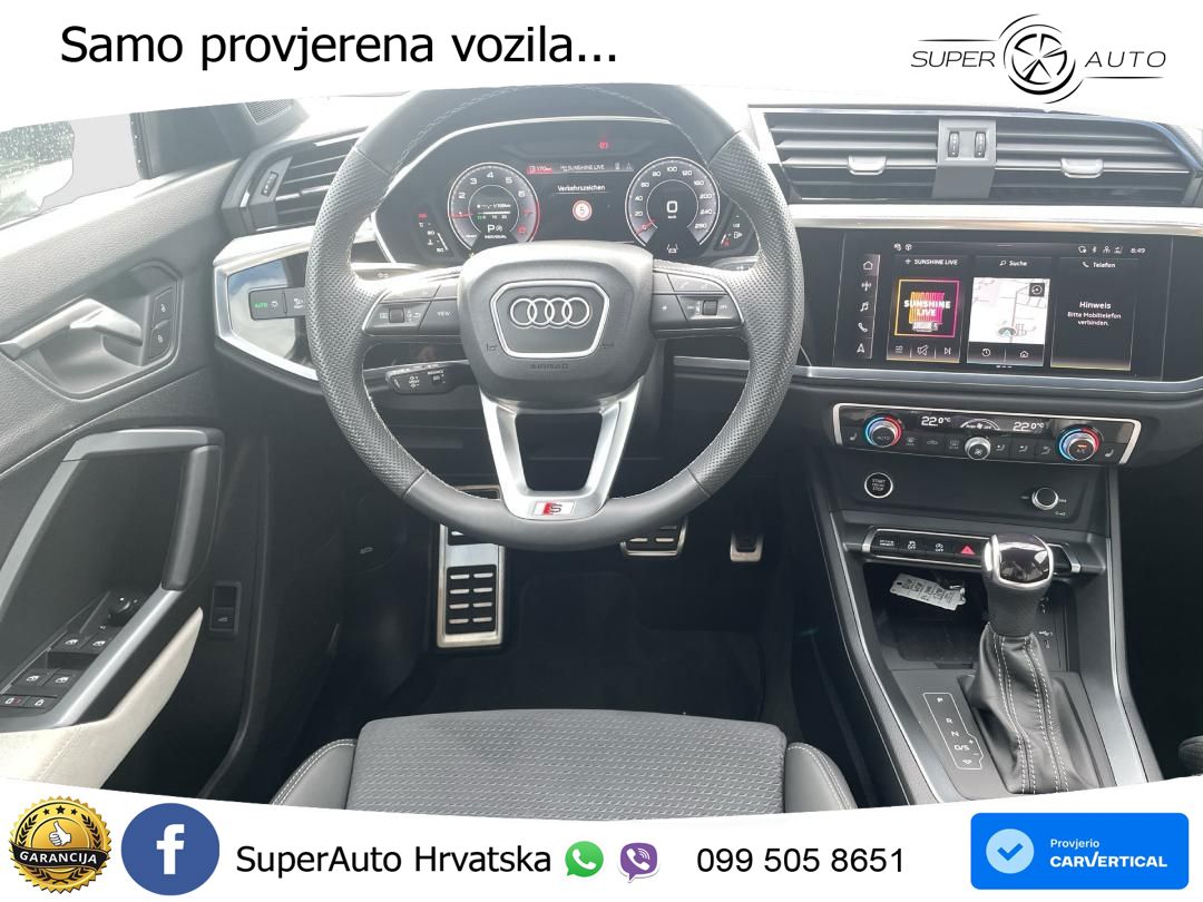 Audi Q3 II Sportback 35 TFSI (150 KS) S tronic S line LED+GR SJED+ACC