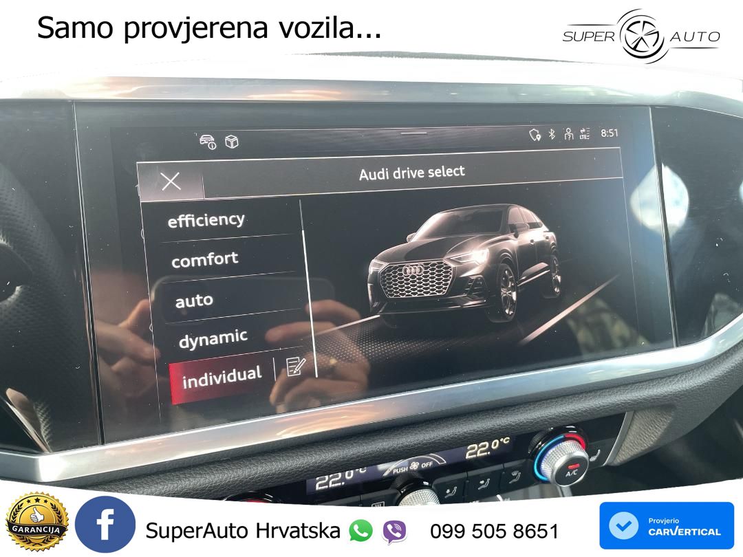 Audi Q3 II Sportback 35 TFSI (150 KS) S tronic S line LED+GR SJED+ACC