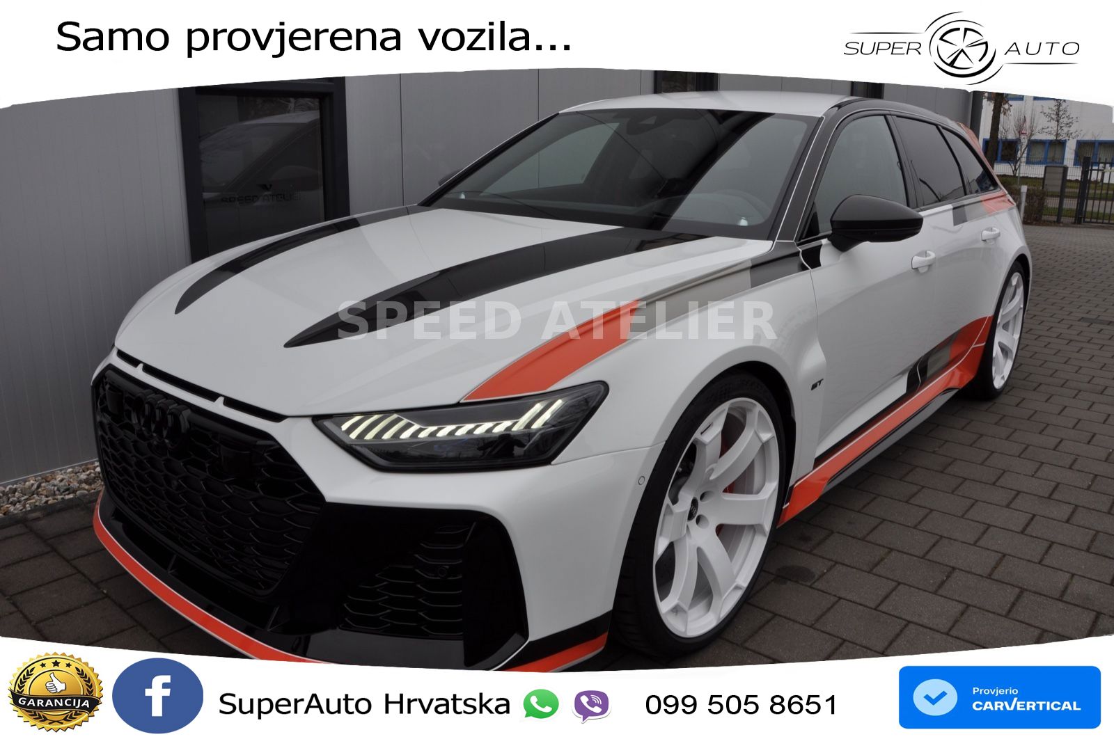 Audi RS6 Avant GT 4.0 TFSI V8 (630 KS) quattro tiptronic LED+GR SJED+ACC