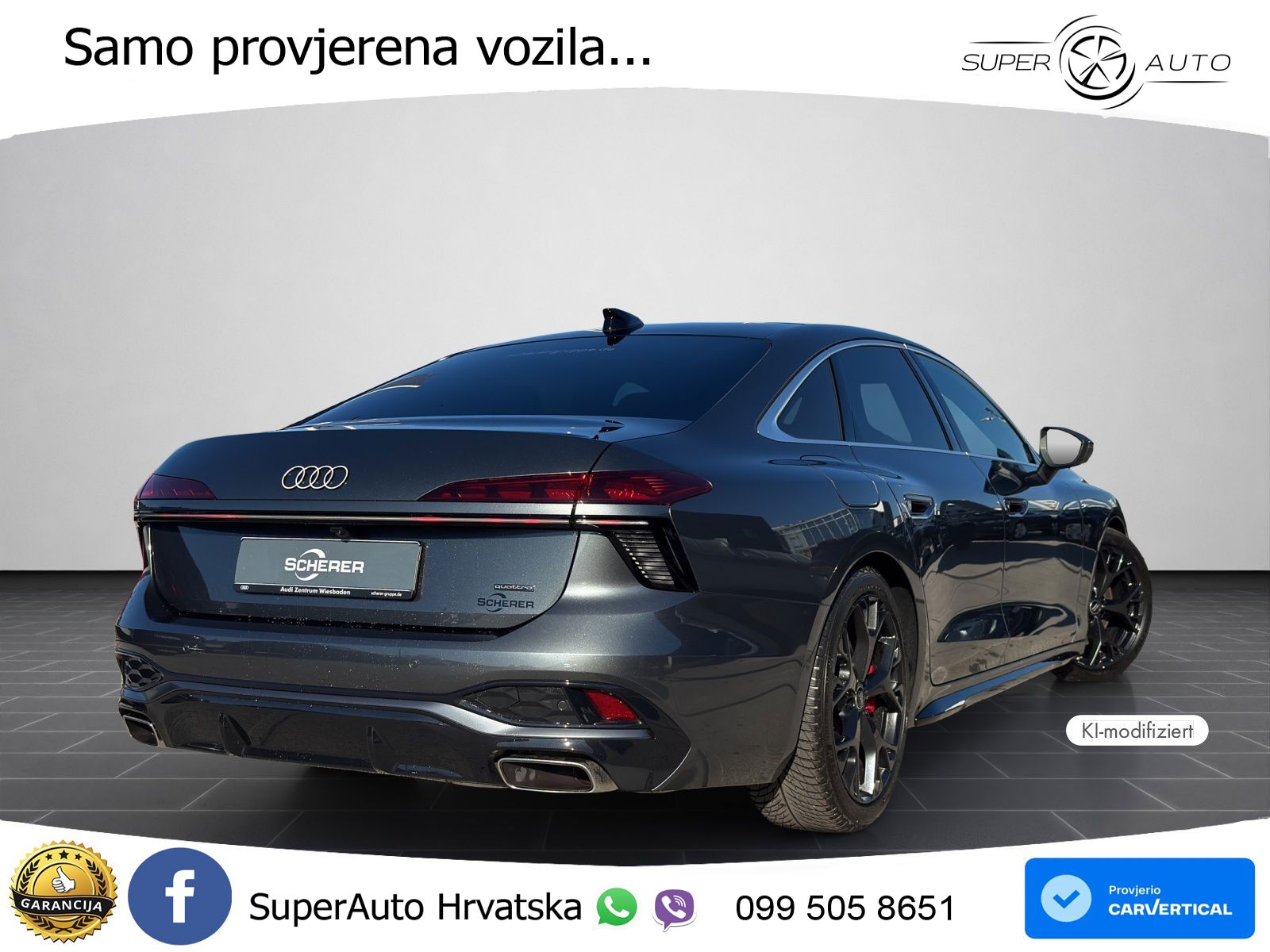 Audi A6 3.0 TFSI V6 (367 KS) quattro S tronic ZRAČNI+ACC+GR SJED+KAM+PANO