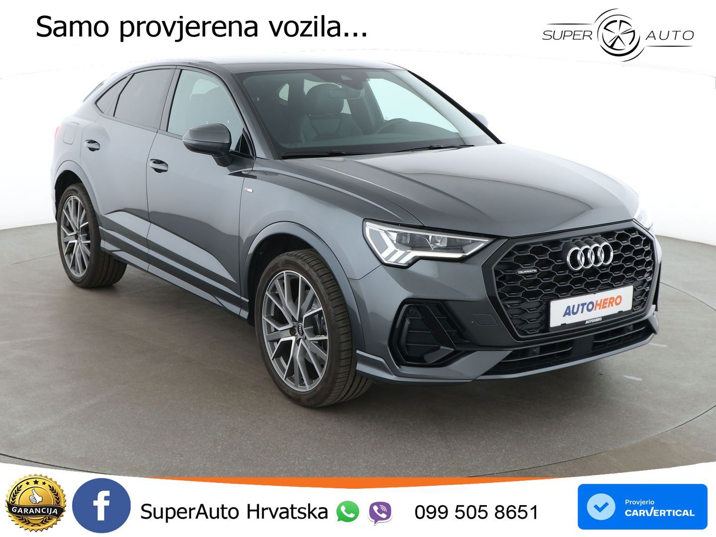 Audi Q3 Sportback 40 TFSI (190 KS) quattro S tronic S line LED+GR SJED+ACC