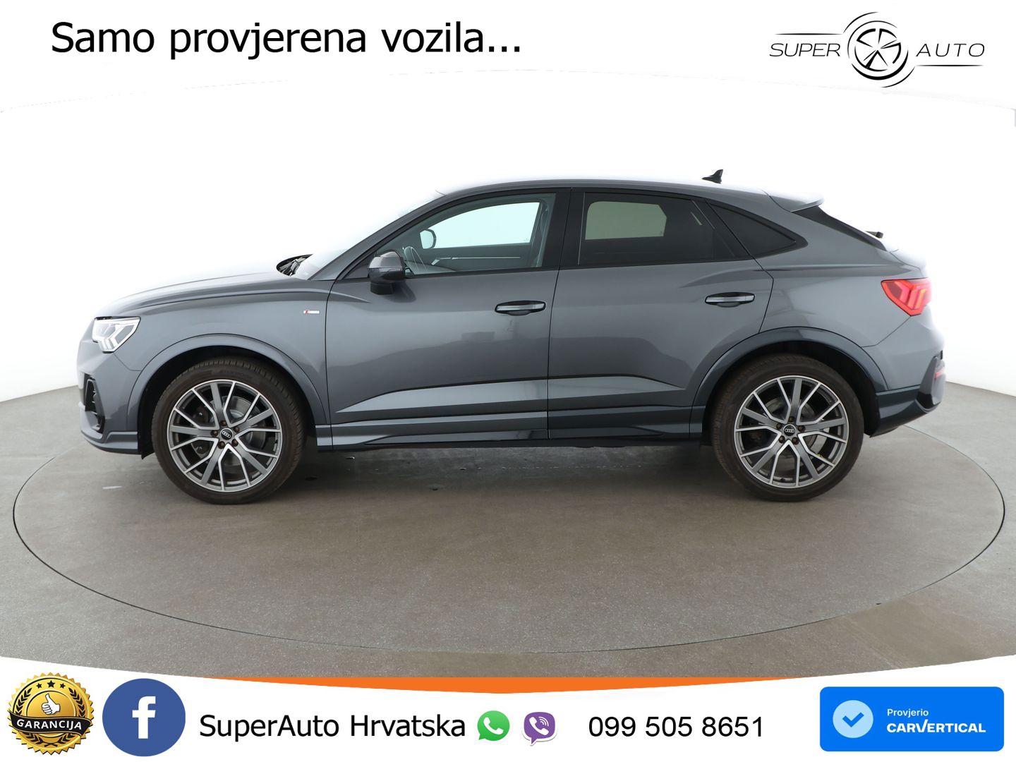 Audi Q3 Sportback 40 TFSI (190 KS) quattro S tronic S line LED+GR SJED+ACC