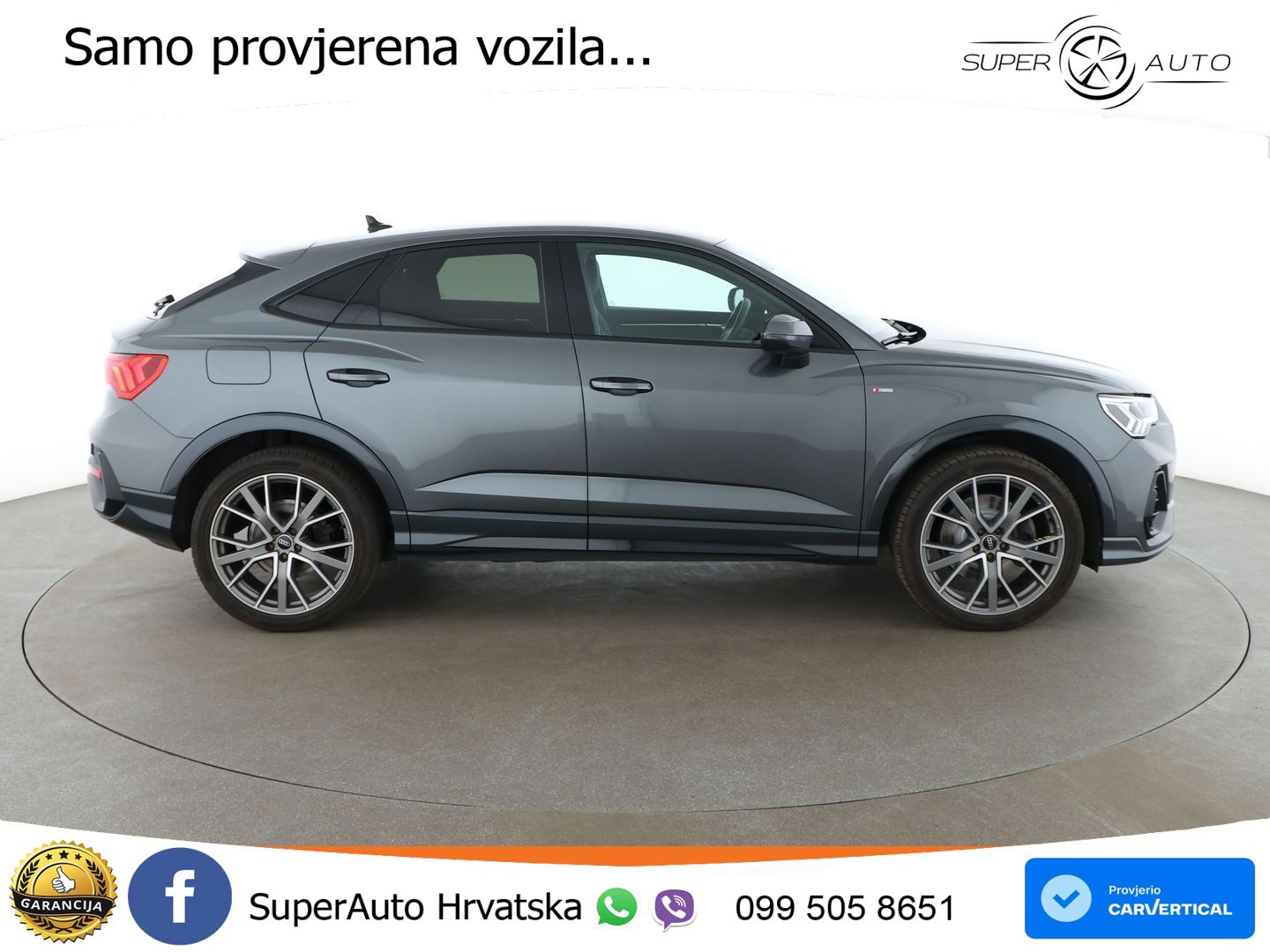 Audi Q3 Sportback 40 TFSI (190 KS) quattro S tronic S line LED+GR SJED+ACC