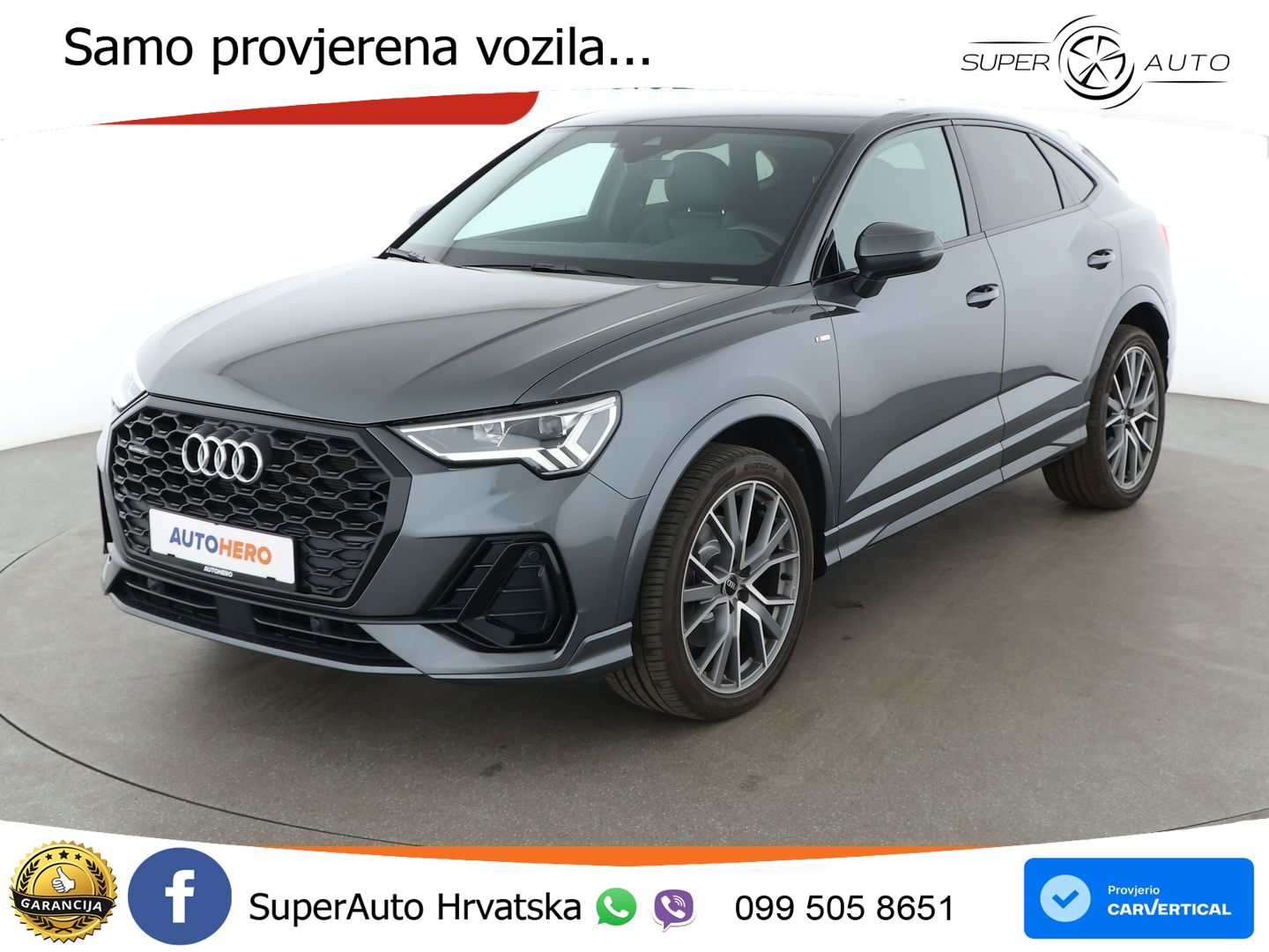 Audi Q3 Sportback 40 TFSI (190 KS) quattro S tronic S line LED+GR SJED+ACC