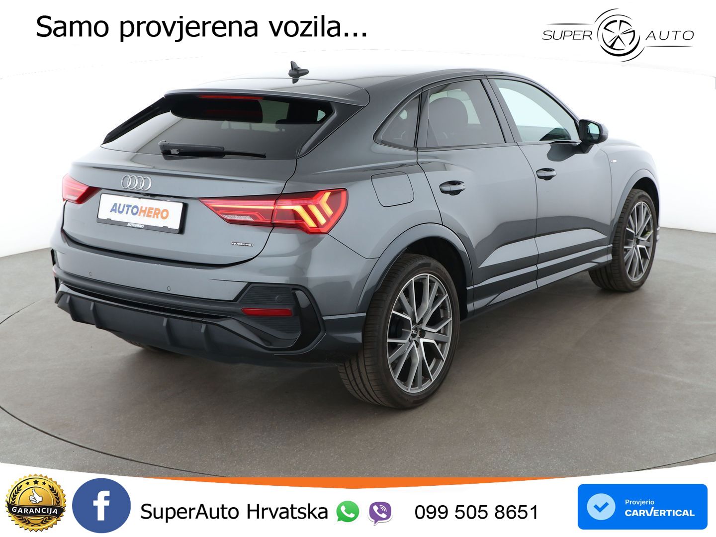 Audi Q3 Sportback 40 TFSI (190 KS) quattro S tronic S line LED+GR SJED+ACC