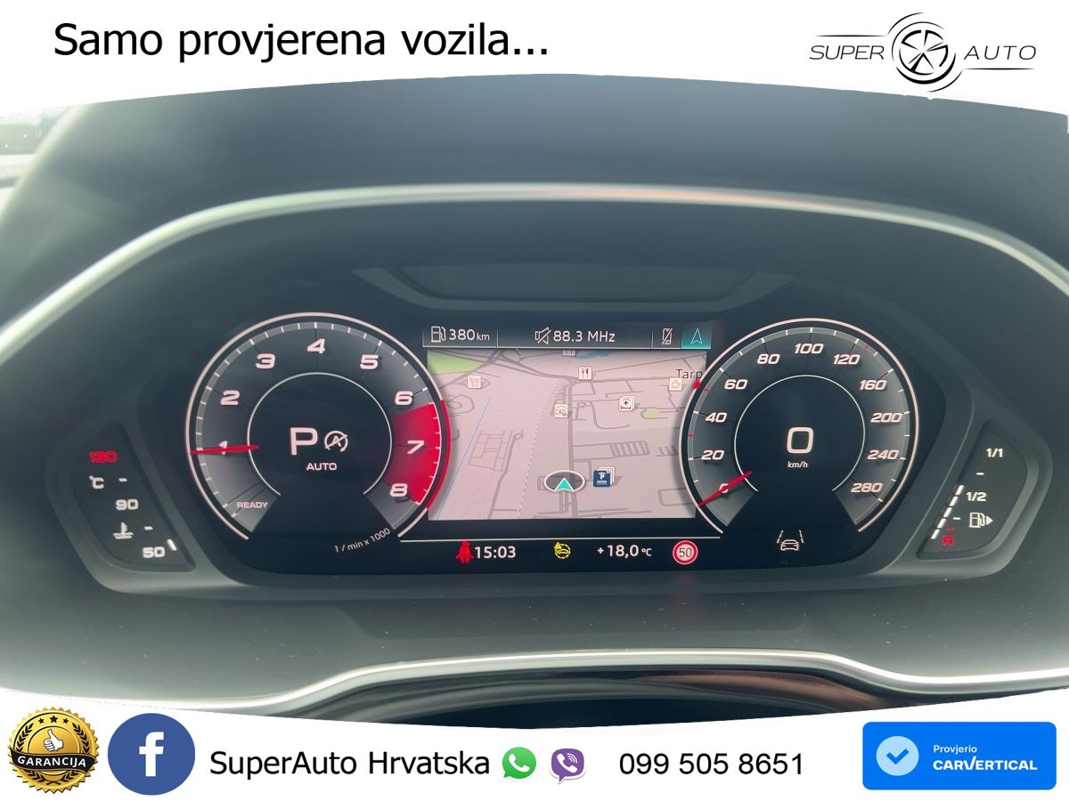 Audi Q3 II Sportback 40 TFSI (190 KS) quattro S tronic LED+GR SJED+ACC