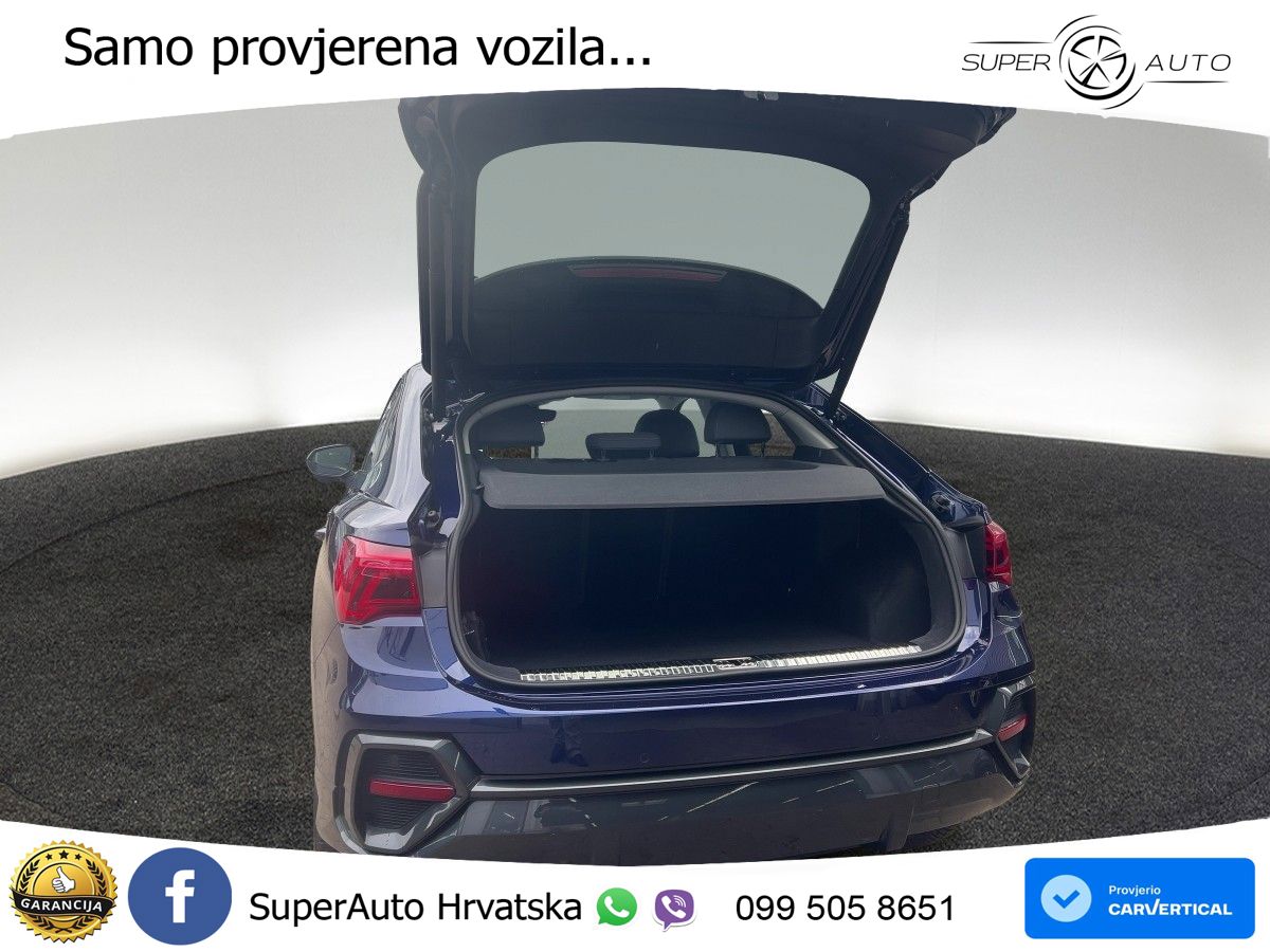 Audi Q3 II Sportback 40 TFSI (190 KS) quattro S tronic LED+GR SJED+ACC