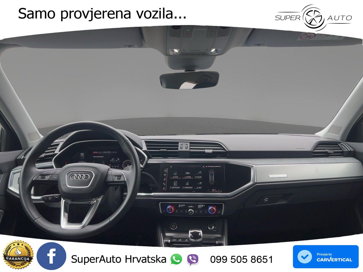 Audi Q3 II Sportback 40 TFSI (190 KS) quattro S tronic LED+GR SJED+ACC