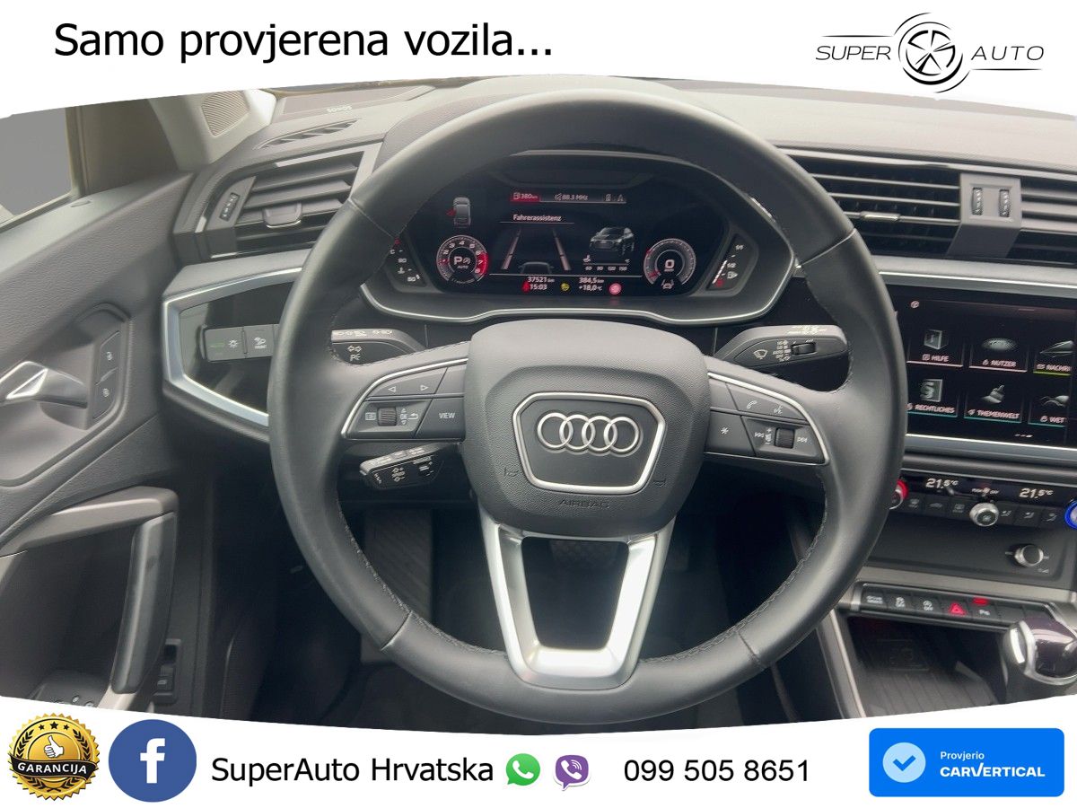 Audi Q3 II Sportback 40 TFSI (190 KS) quattro S tronic LED+GR SJED+ACC