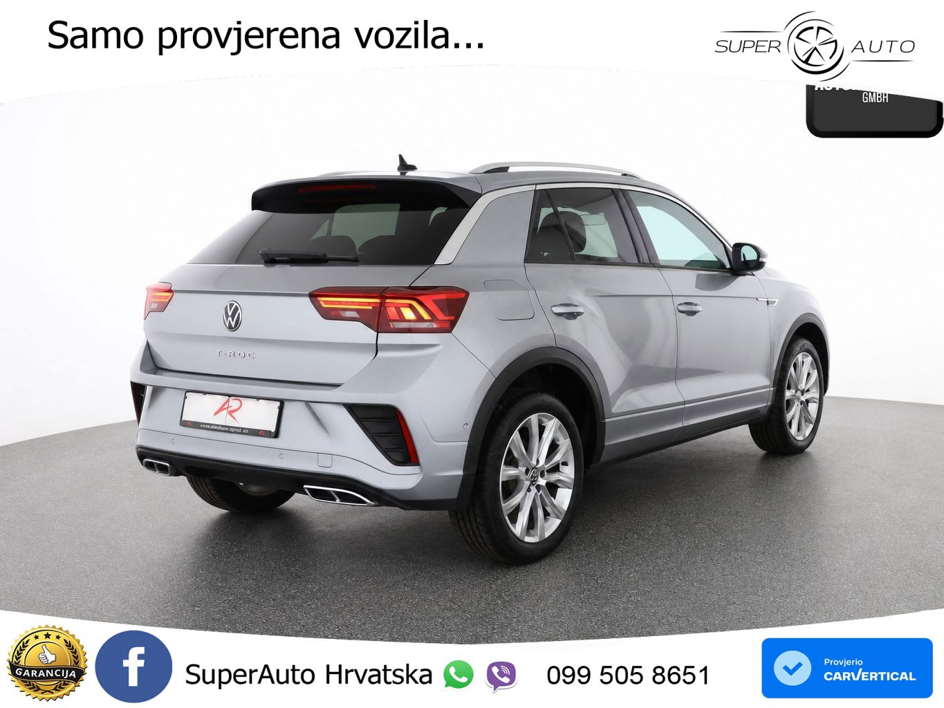Volkswagen T-Roc 1.5 TSI (150 KS) DSG R-Line LED+GR SJED+ACC
