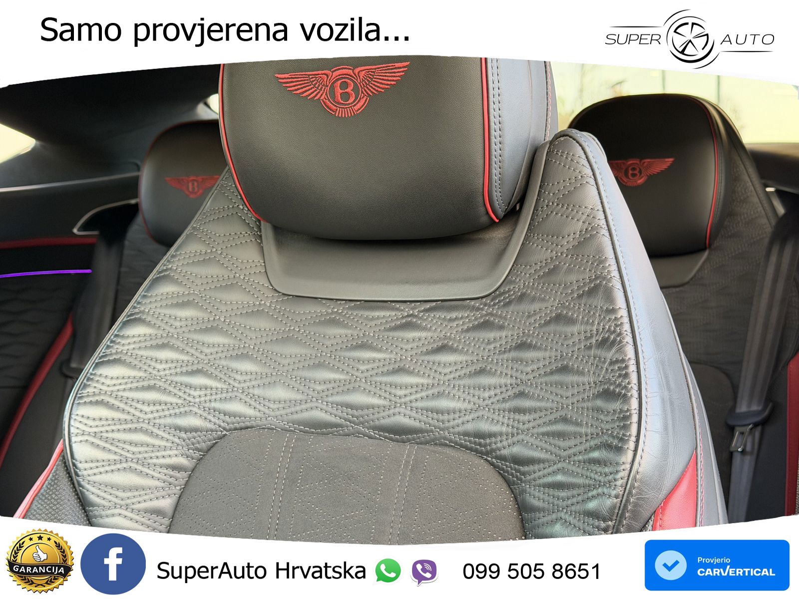 Bentley Continental GT IV 4.0 V8 TFSi (782 KS) AWD DCT ZRAČNI+ACC+GR SJED+KAM+PANO