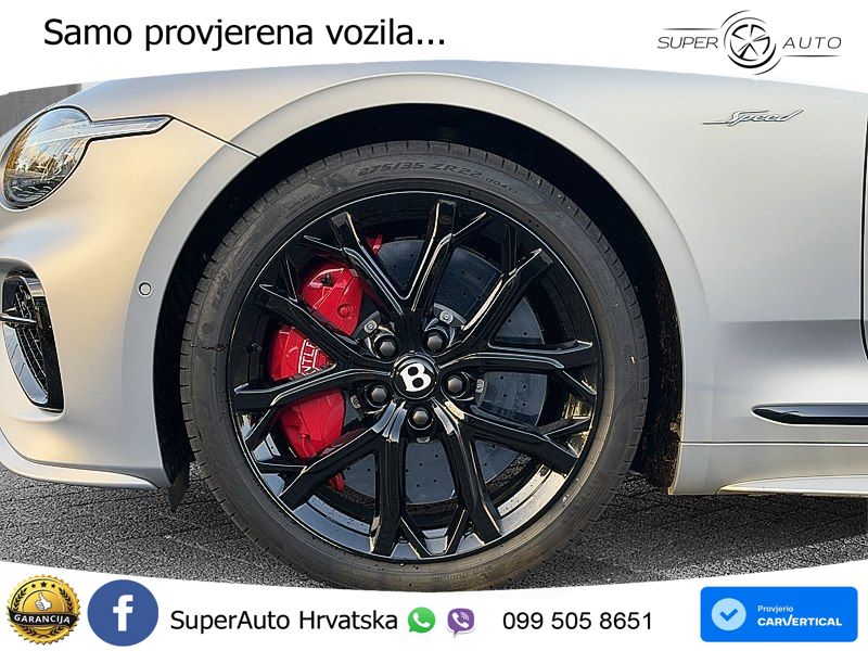 Bentley Continental GT IV 4.0 V8 TFSi (782 KS) AWD DCT ZRAČNI+ACC+GR SJED+KAM+PANO