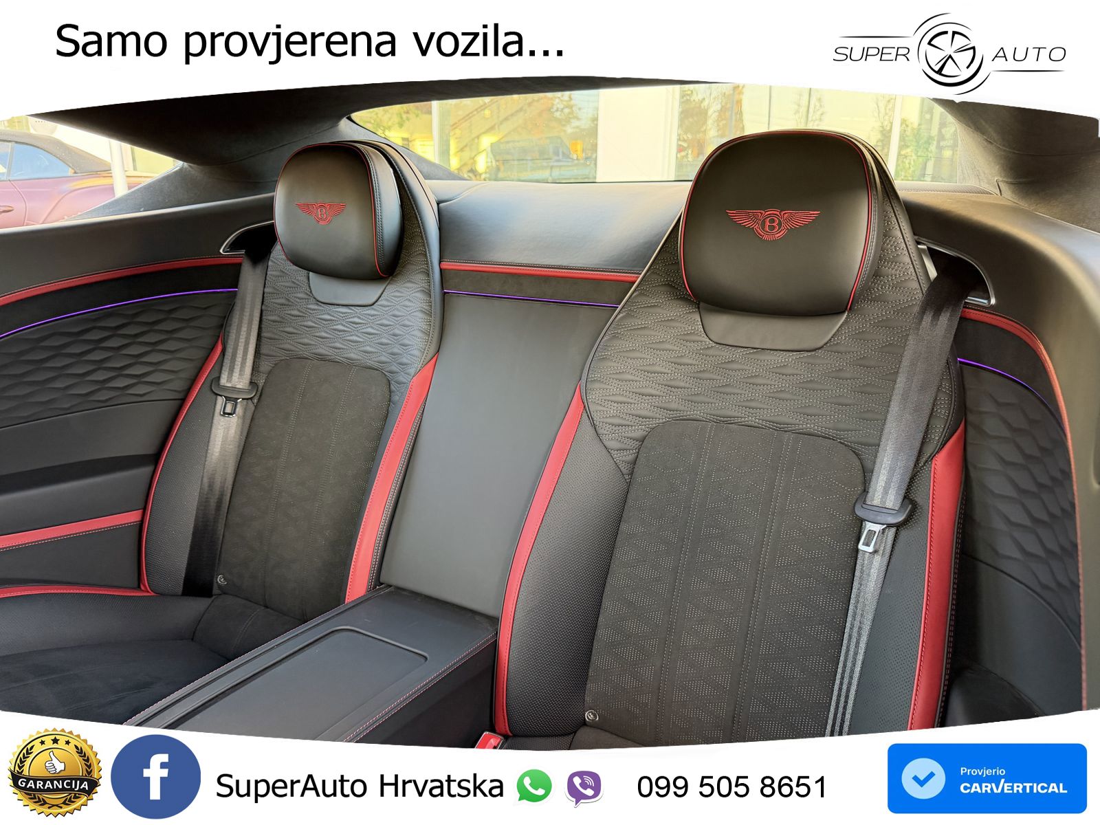 Bentley Continental GT IV 4.0 V8 TFSi (782 KS) AWD DCT ZRAČNI+ACC+GR SJED+KAM+PANO