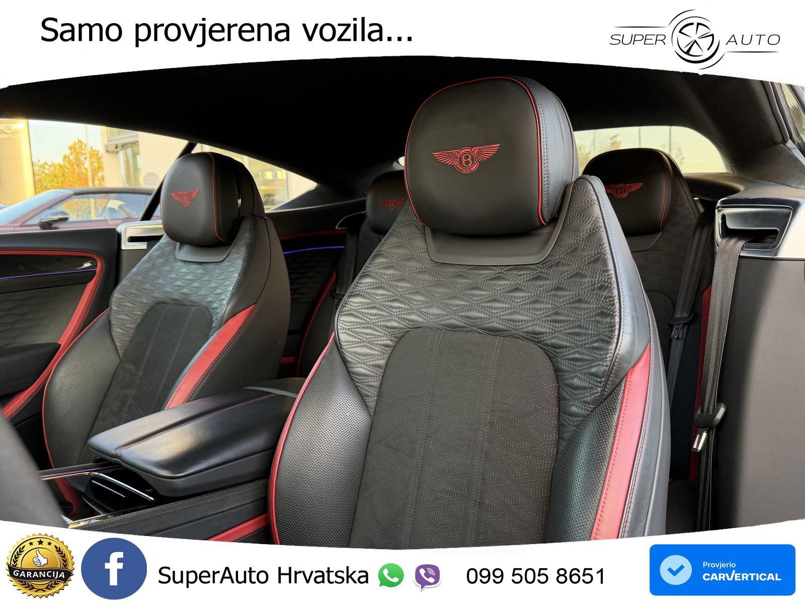 Bentley Continental GT IV 4.0 V8 TFSi (782 KS) AWD DCT ZRAČNI+ACC+GR SJED+KAM+PANO