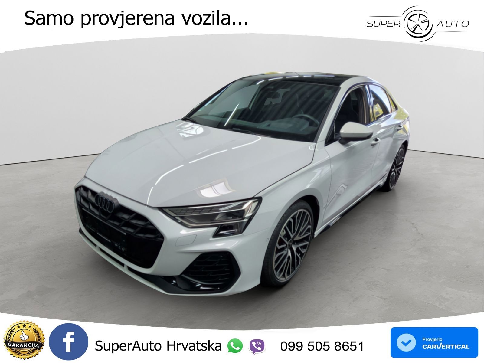 Audi S3 Limuzina 2.0 TFSI (333 KS) quattro S tronic MATRIX+GR SJED+KAM