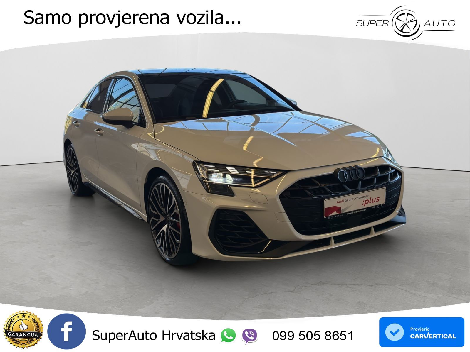 Audi S3 Limuzina 2.0 TFSI (333 KS) quattro S tronic MATRIX+GR SJED+KAM