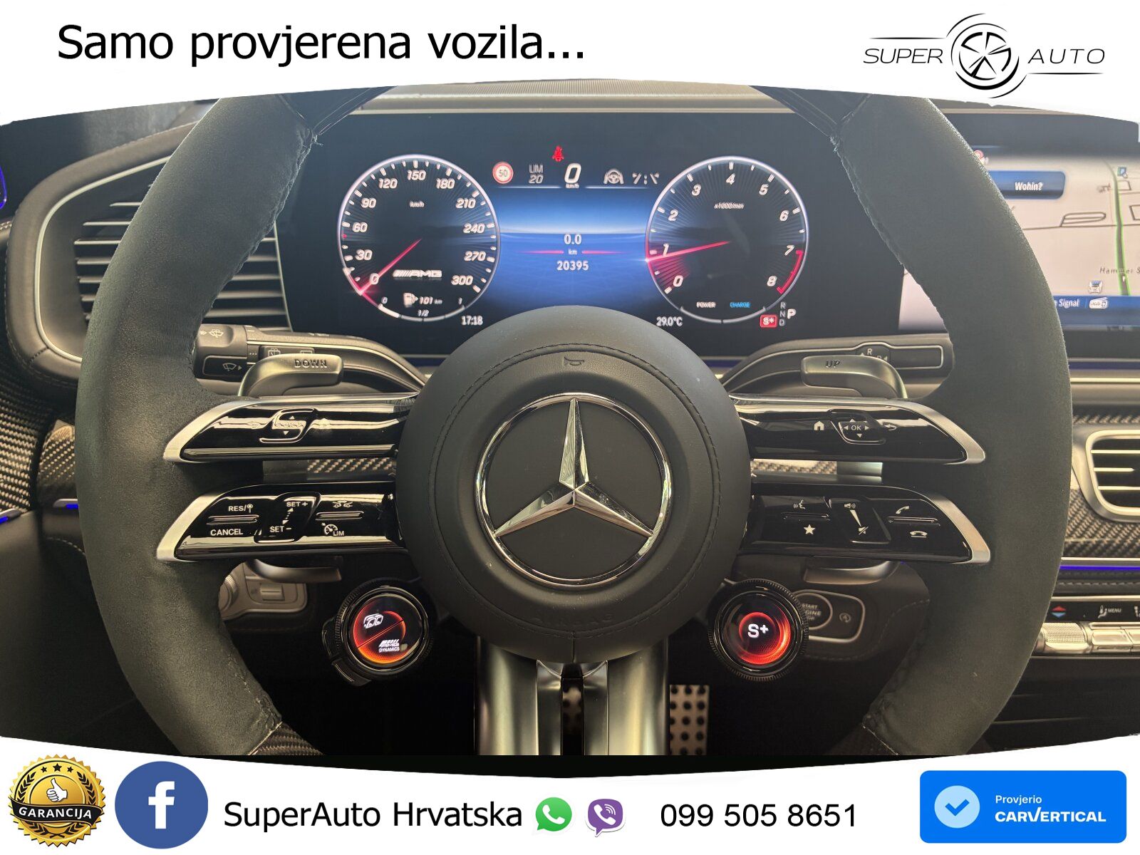 Mercedes-Benz GLS AMG GLS 63 V8 EQ Boost 4MATIC+ AMG SPEEDSHIFT TCT 9G ACC+HEAD+4xGR SJED+360+PANO