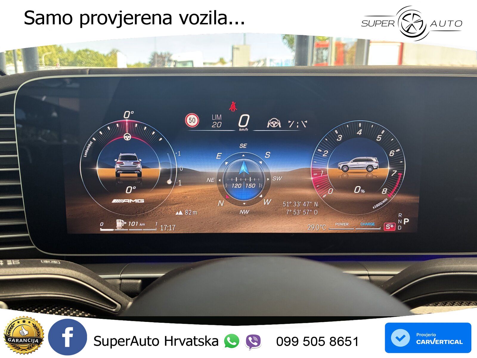 Mercedes-Benz GLS AMG GLS 63 V8 EQ Boost 4MATIC+ AMG SPEEDSHIFT TCT 9G ACC+HEAD+4xGR SJED+360+PANO