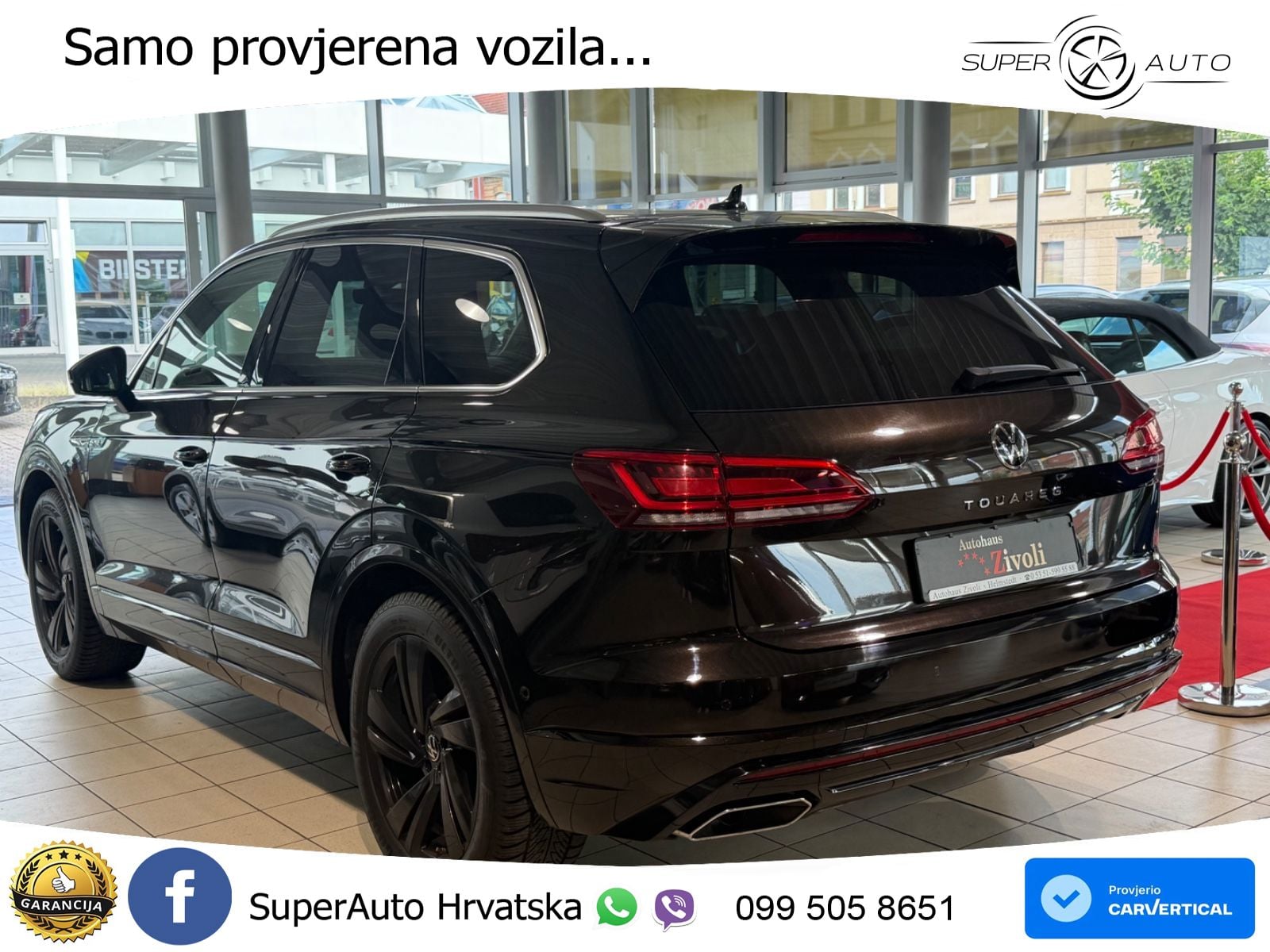 Volkswagen Touareg 3.0 V6 TDI (231 KS) 4MOTION Tiptronic R-Line ZRAČNI+ACC+4xGR SJED+KAM
