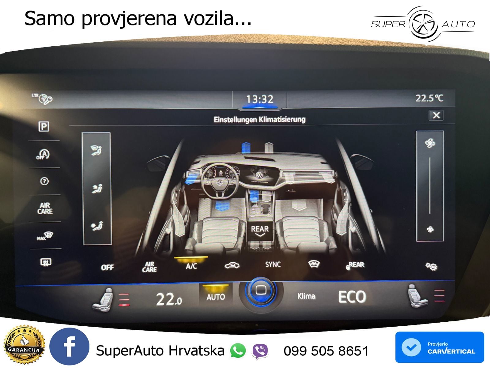 Volkswagen Touareg 3.0 V6 TDI (231 KS) 4MOTION Tiptronic R-Line ZRAČNI+ACC+4xGR SJED+KAM