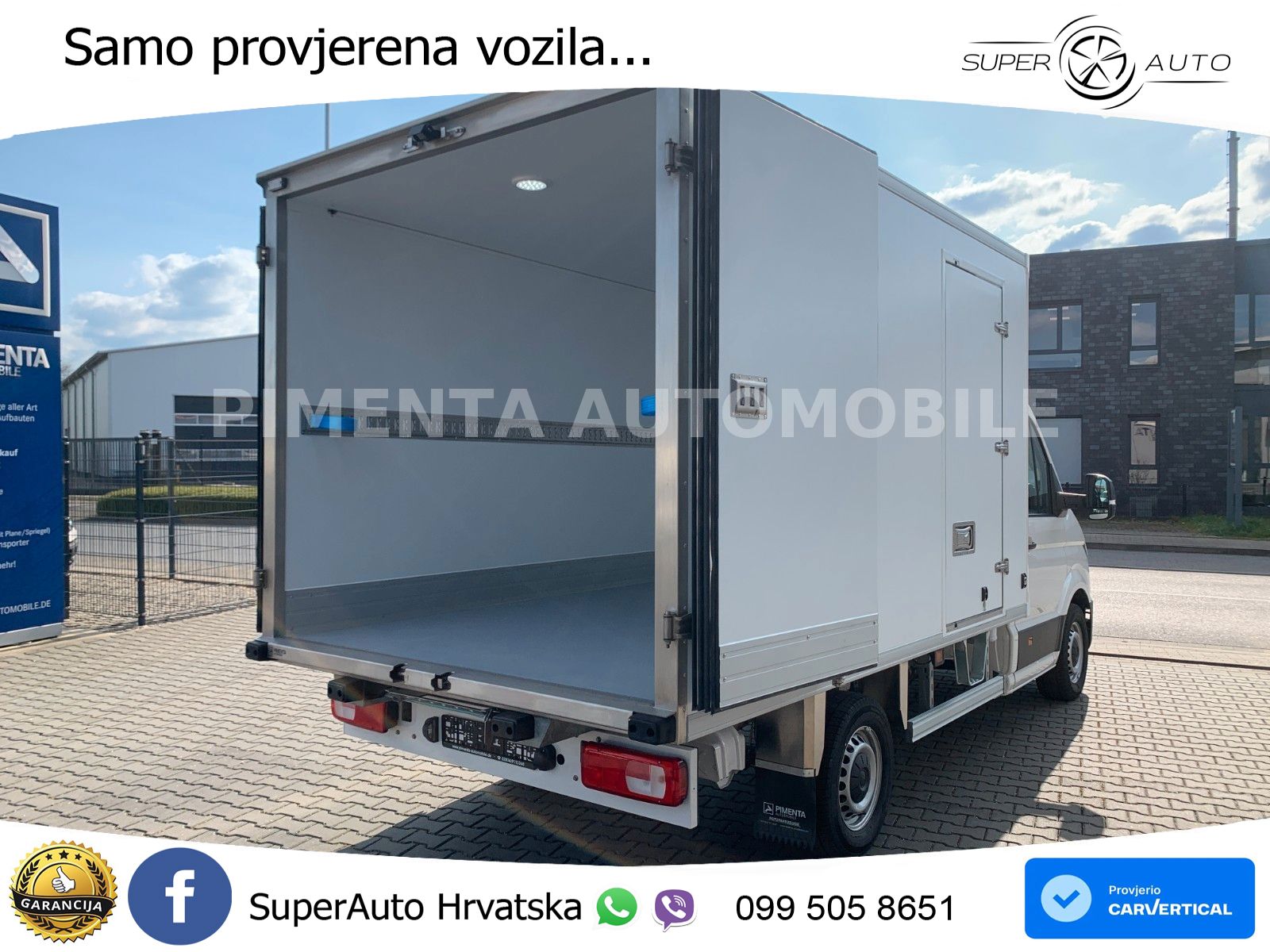 Volkswagen Crafter 35 TK Koffer AUT -20° 3,50m 6EUP RWD 163 KS