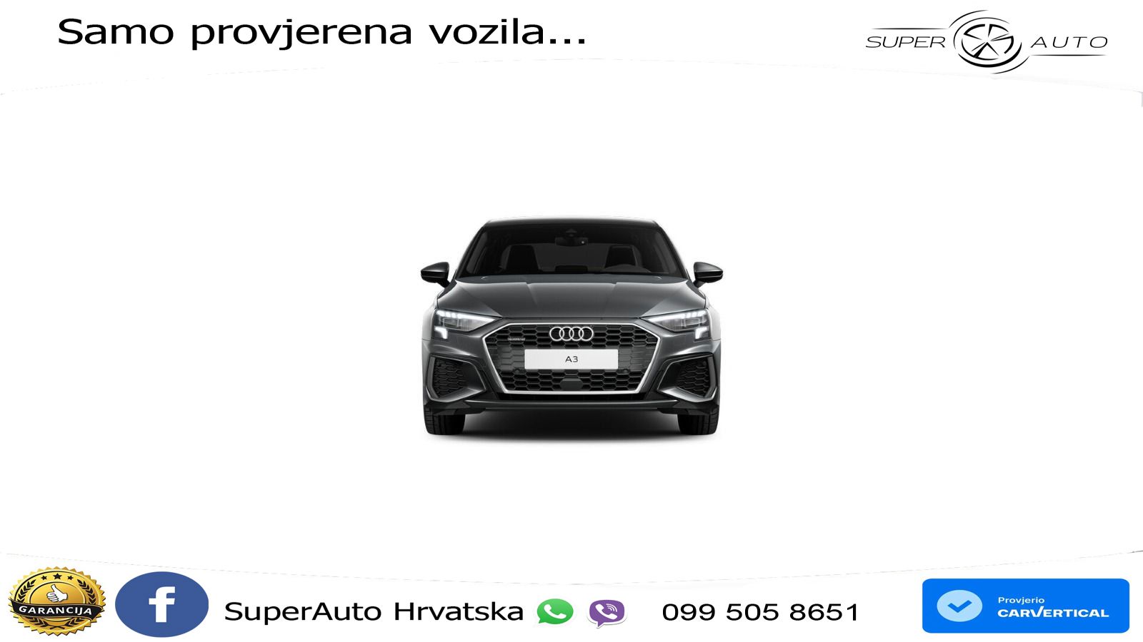 Audi A3 Limuzina 40 TFSI (190 KS) quattro S tronic S line LED+GR SJED+ACC