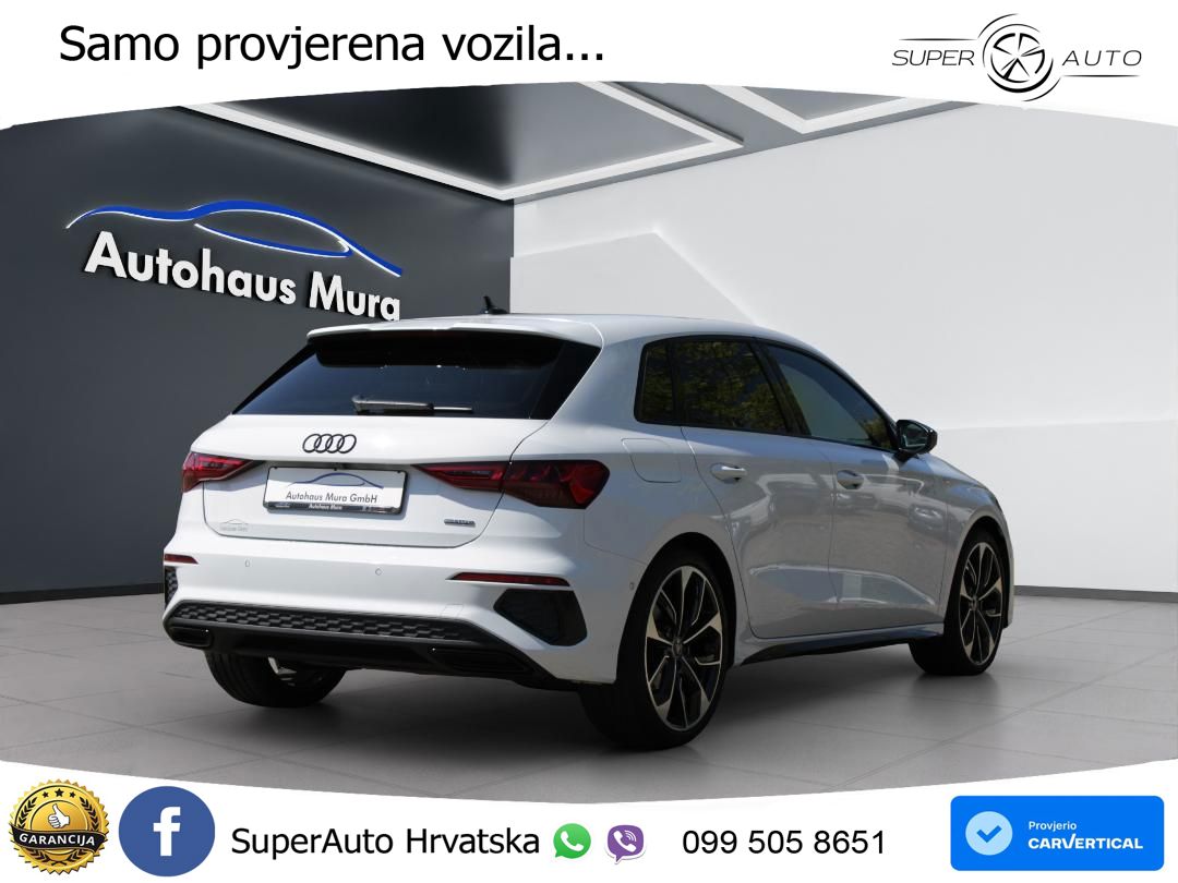 Audi A3 40 TFSI (190 KS) quattro S tronic S line MATRIX+GR SJED+KAM