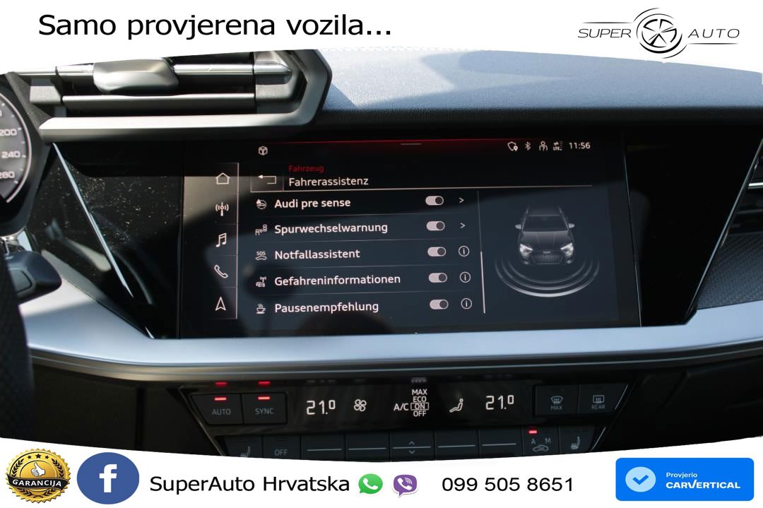 Audi A3 40 TFSI (190 KS) quattro S tronic S line MATRIX+GR SJED+KAM