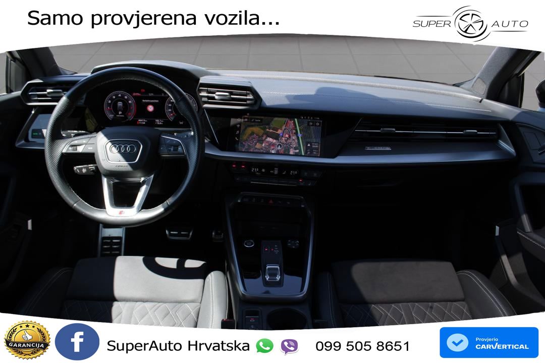 Audi A3 40 TFSI (190 KS) quattro S tronic S line MATRIX+GR SJED+KAM