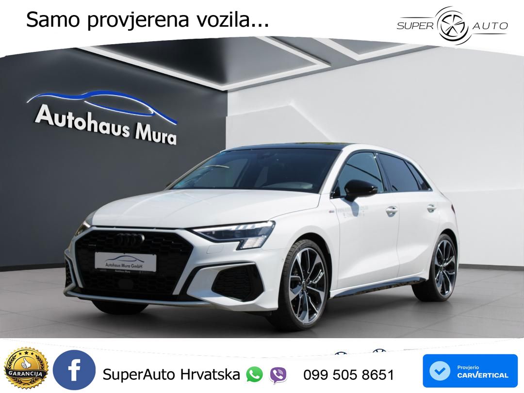 Audi A3 40 TFSI (190 KS) quattro S tronic S line MATRIX+GR SJED+KAM