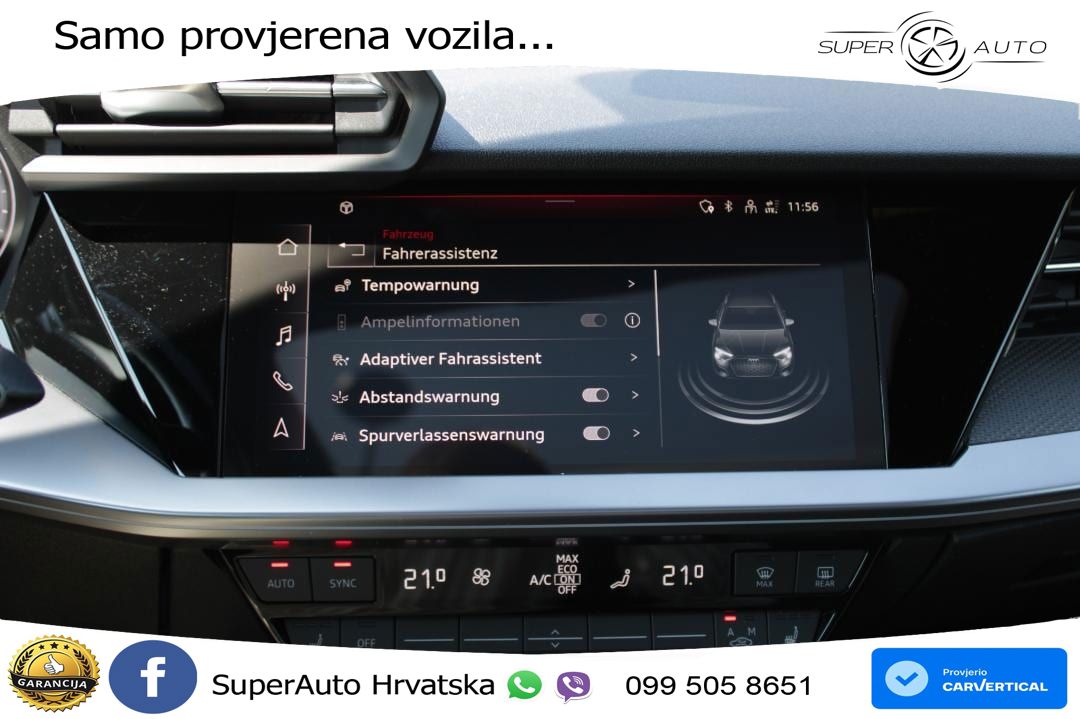 Audi A3 40 TFSI (190 KS) quattro S tronic S line MATRIX+GR SJED+KAM
