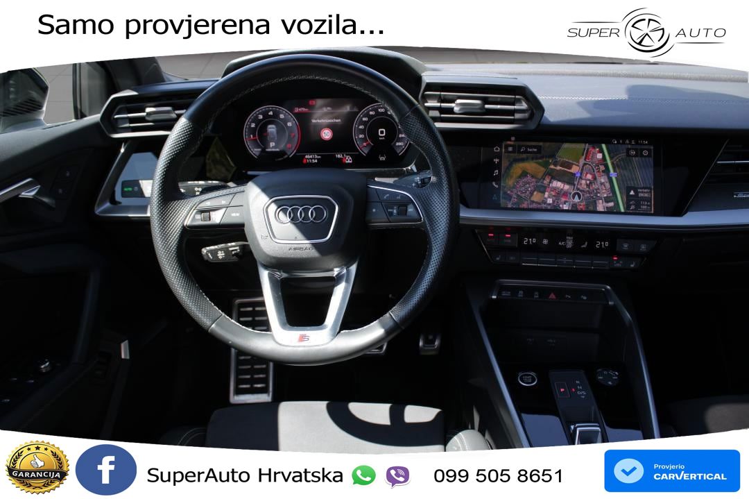 Audi A3 40 TFSI (190 KS) quattro S tronic S line MATRIX+GR SJED+KAM