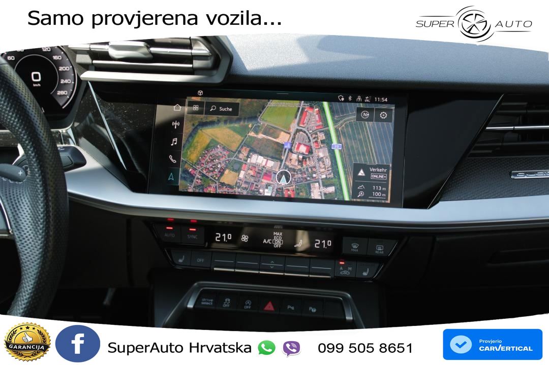 Audi A3 40 TFSI (190 KS) quattro S tronic S line MATRIX+GR SJED+KAM