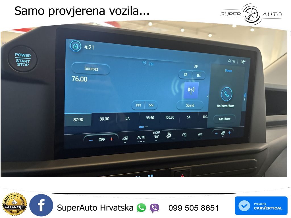 Ford Transit Custom 320 L2H1 DOKA Doppelkabine 136 KS