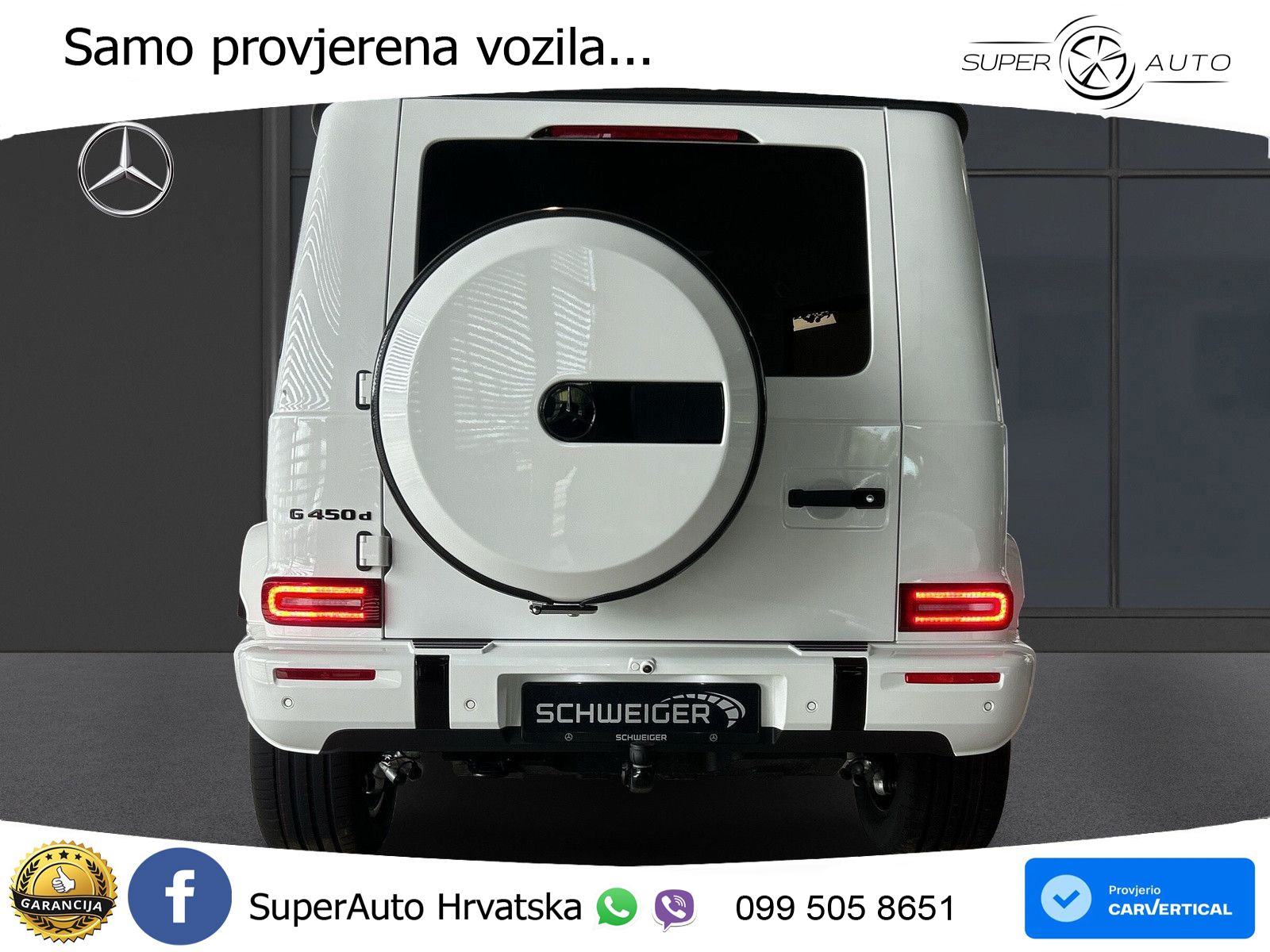 Mercedes G 450d Long (367 KS) 4MATIC 9G-TRONIC AMG LED+GR SJED+ACC