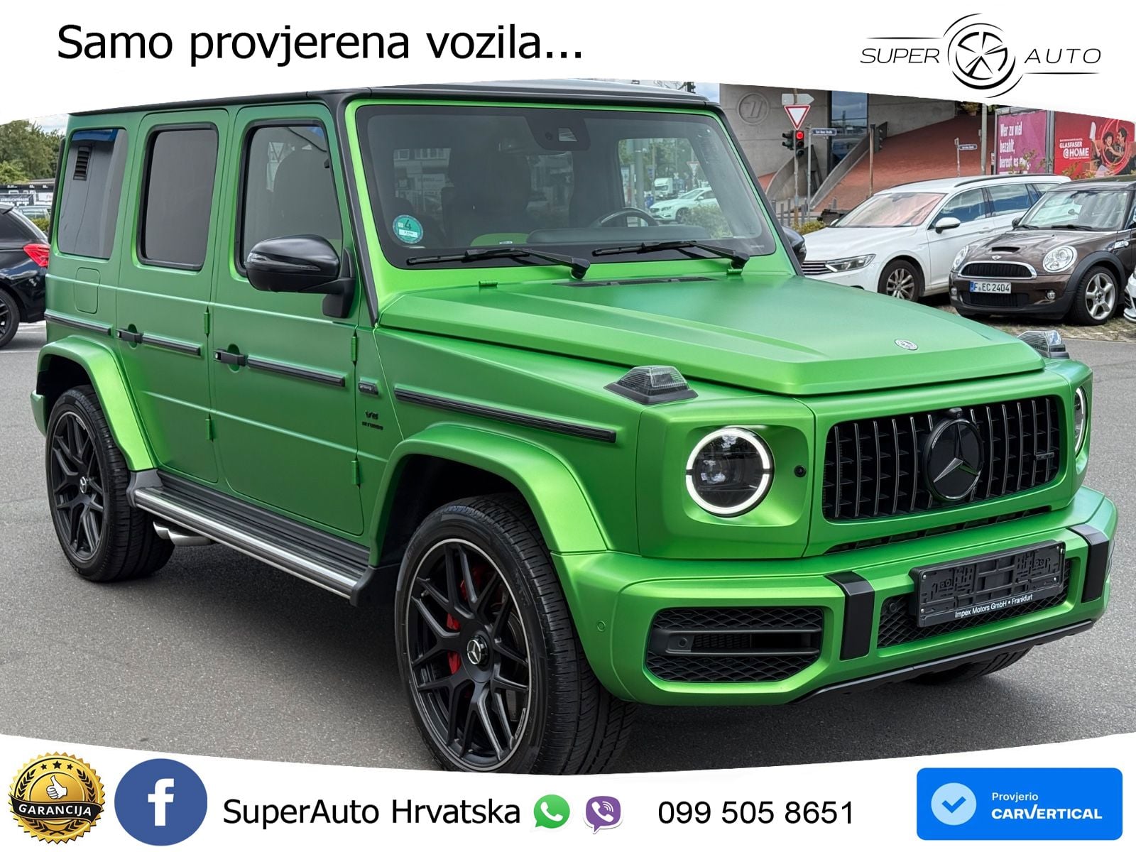 Mercedes AMG G 63 Long V8 (585 KS) 4MATIC 9G-TRONIC AMG SPEEDSHIFT TCT Manufaktur ZRAČNI+ACC+4xGR SJED+360