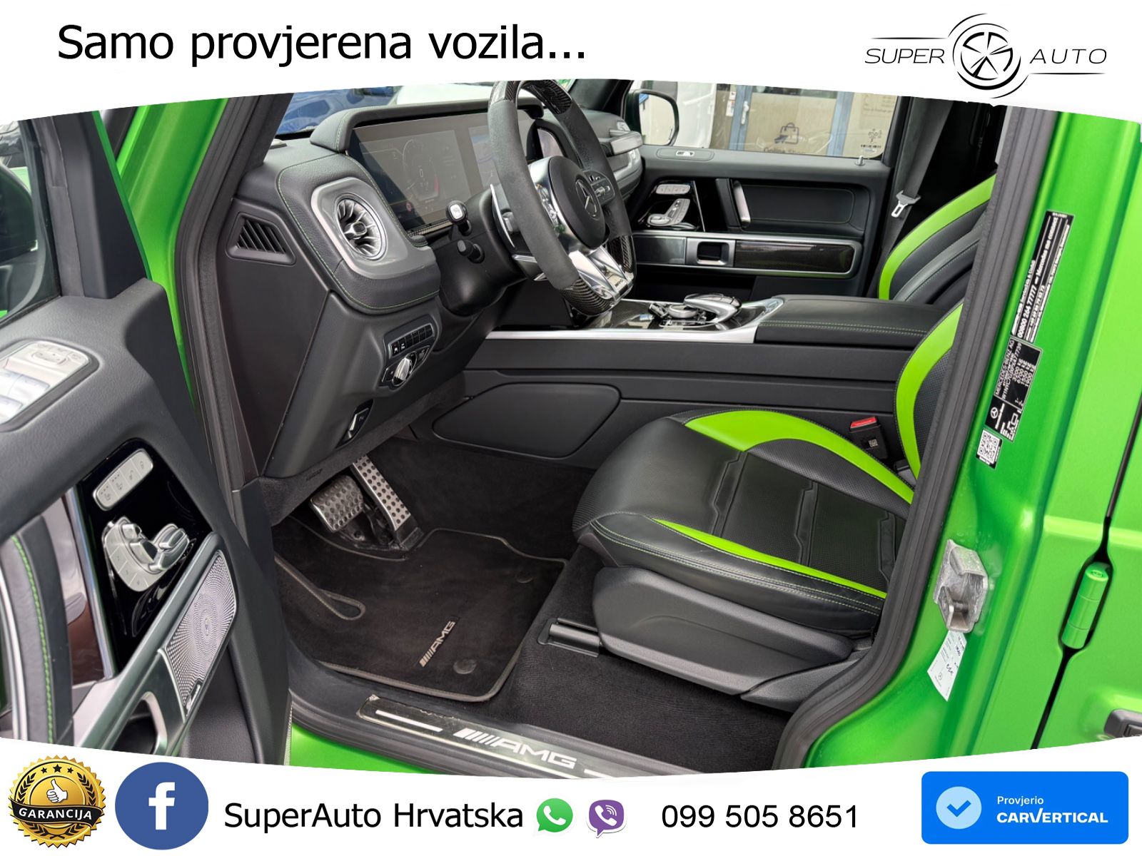 Mercedes AMG G 63 Long V8 (585 KS) 4MATIC 9G-TRONIC AMG SPEEDSHIFT TCT Manufaktur ZRAČNI+ACC+4xGR SJED+360